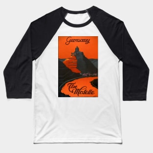 Vintage Travel Poster Germany The Moselle Baseball T-Shirt